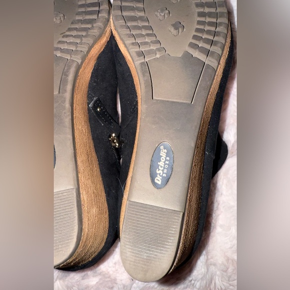 Dr. Scholl's Women's Create Ankle Wedge Heel Booties Boot Black Suede Size 7.5M - Picture 15 of 16